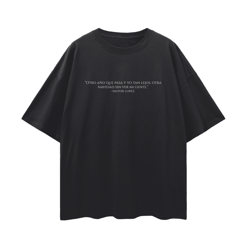 Hijo Ausente Oversize Tee, front: the Pastor López line